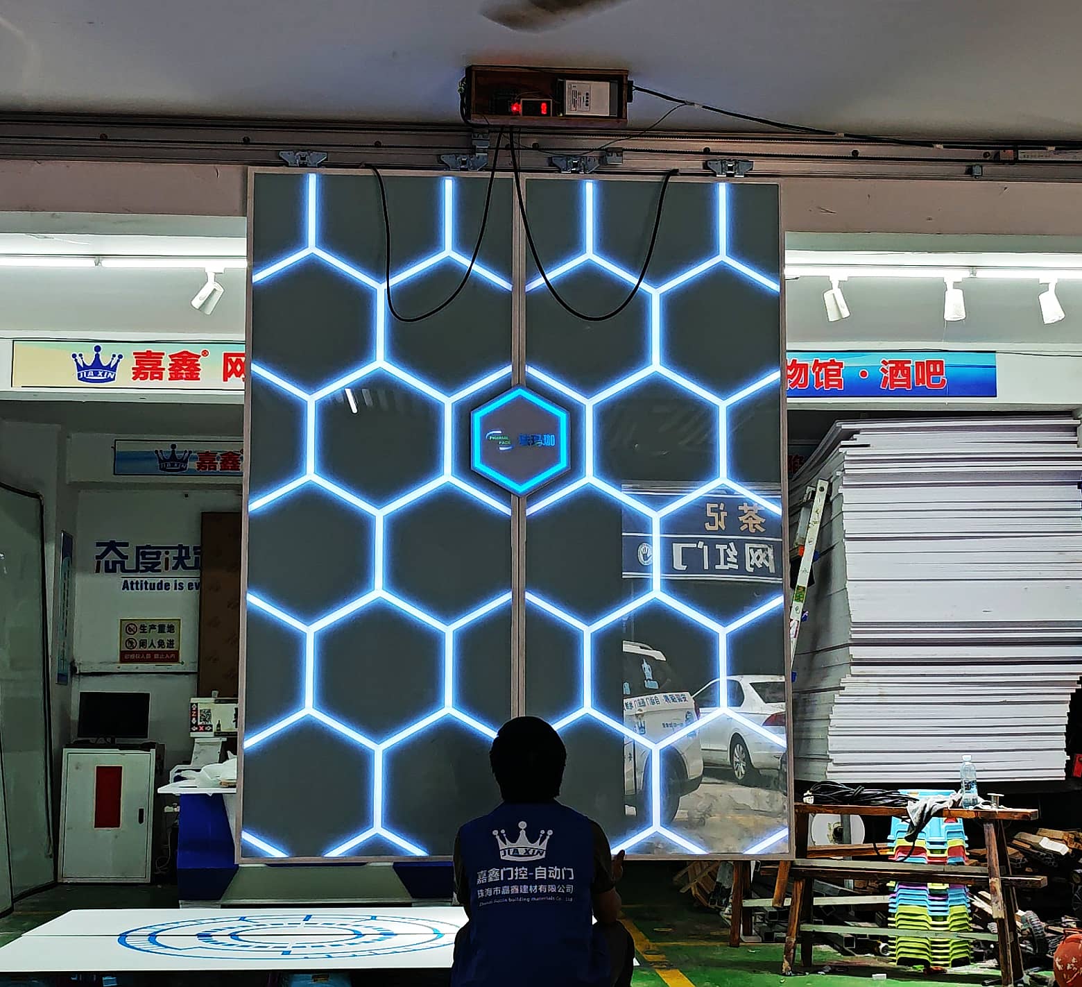 KTV触摸感应门 防火隔音