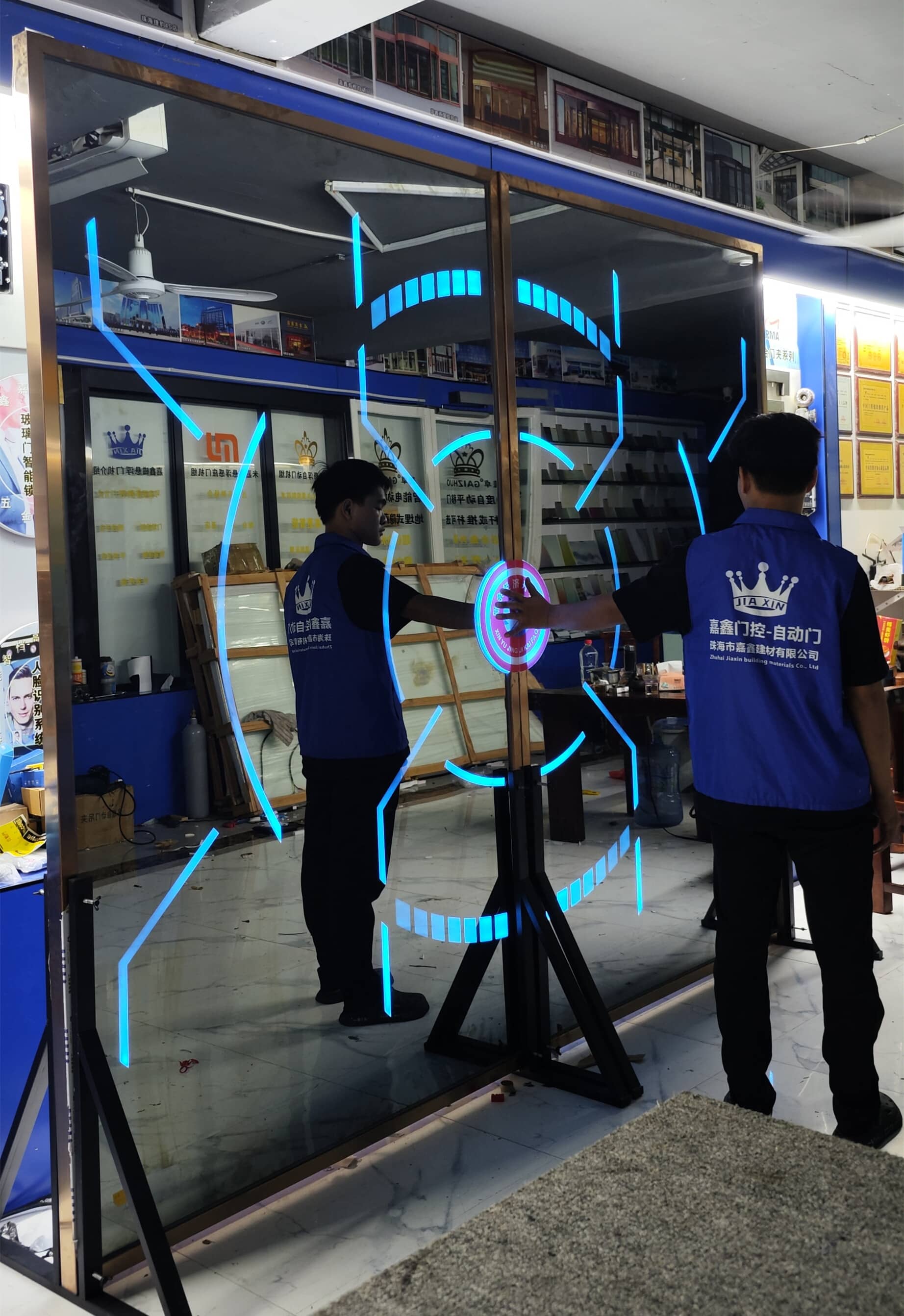 电控自动掌纹识别酒吧KTV科技门定制