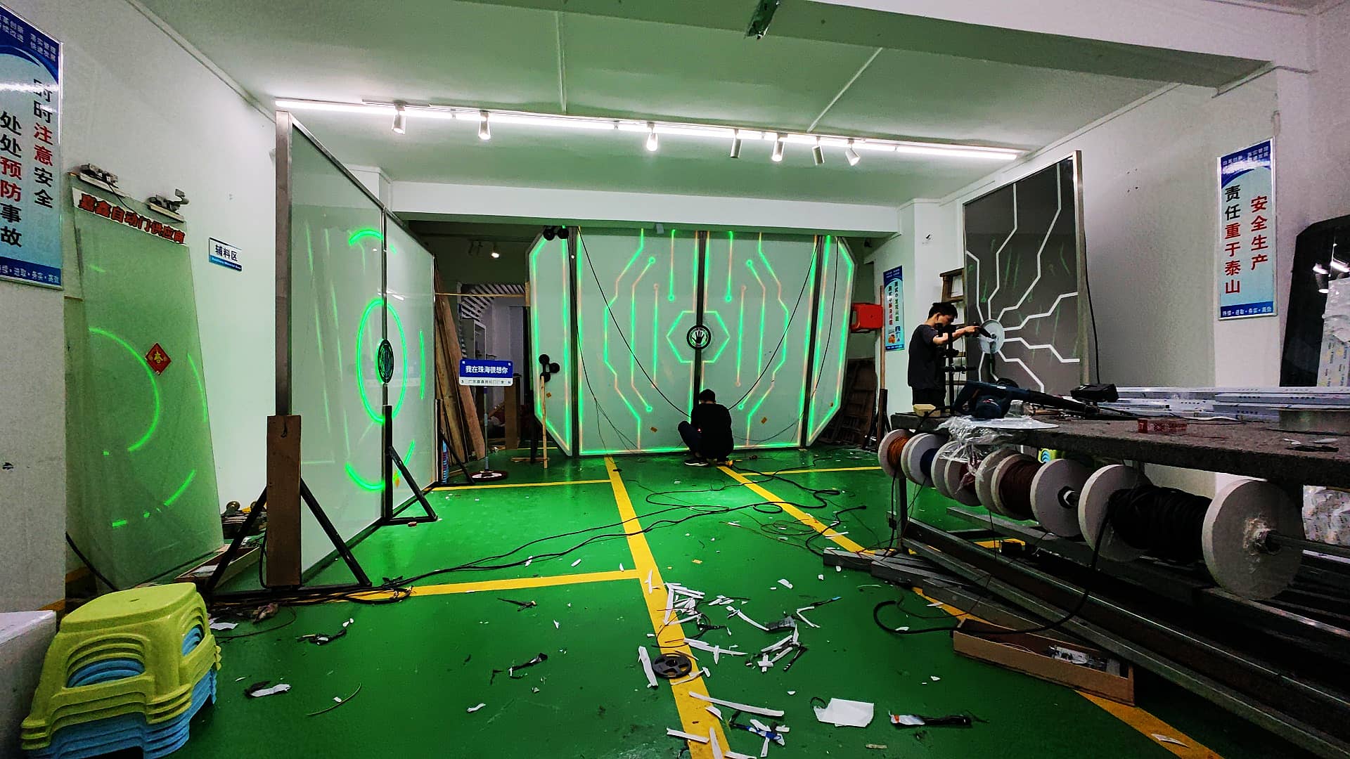 科技馆网红激光感应门